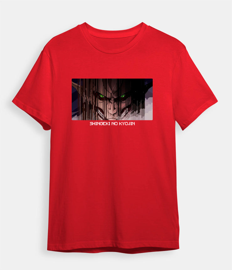 Attack on Titan t-shirt Eren Founding Titan red
