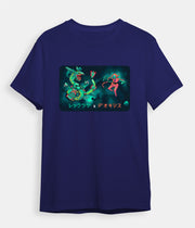 Pokemon T-shirt Rayquaza Deoxys navy