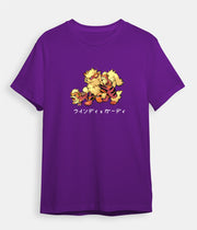 Pokemon T-shirt Arcanine Growlithe purple