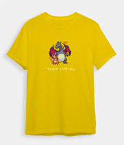 Pokemon T-shirt Charizard Shiny Charmander yellow