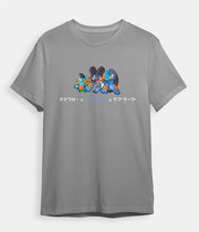 Pokemon T-shirt Mudkip Evolution grey