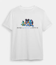 Pokemon T-shirt Mudkip Evolution white