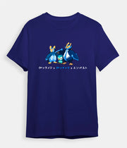 Pokemon T-shirt Piplup Evolution navy