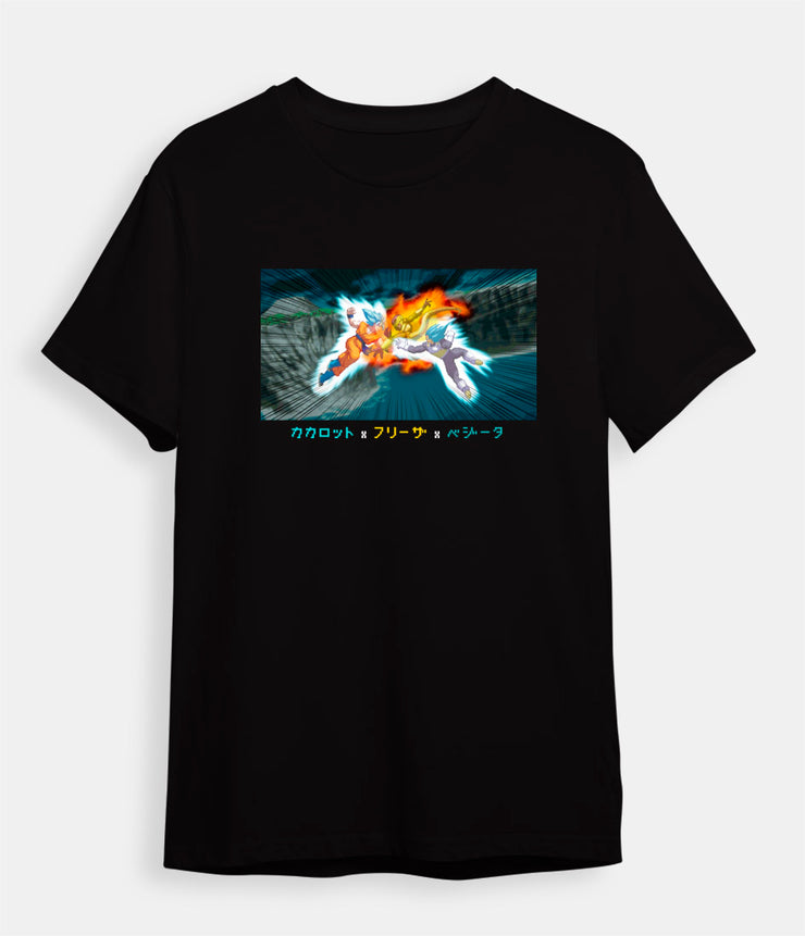 Dragon Ball Z t-shirt Goku Frieza Vegeta Black