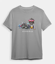 Pokemon T-shirt Steven Stone Trainer grey