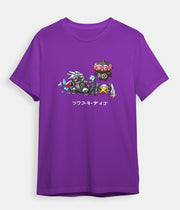 Pokemon T-shirt Steven Stone Trainer purple