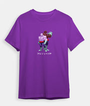 Dragon ball z t-shirt Jiren and Toppo purple