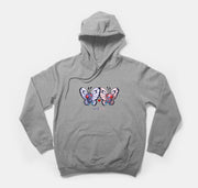 Pokemon hoodie Butterfree grey