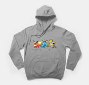 Pokemon hoodie gray Flareon Vaporeon Jolteon