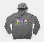 pokemon hoodie dark gray legendary dogs suicune raikou entei