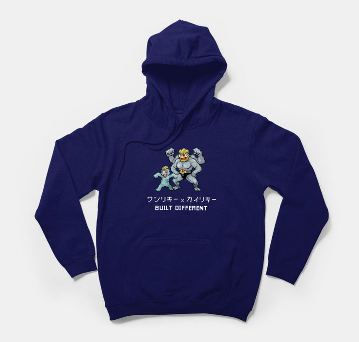 pokemon hoodie machamp navy