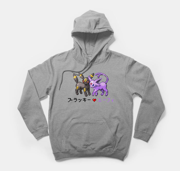 Pokemon hoodie Grey umbreon espeon 