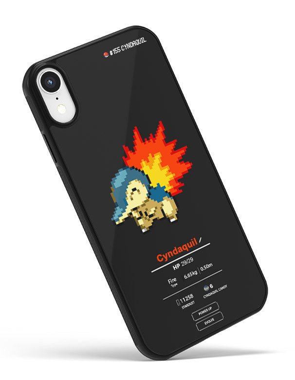Pokemon iPhone case Cyndaquil black