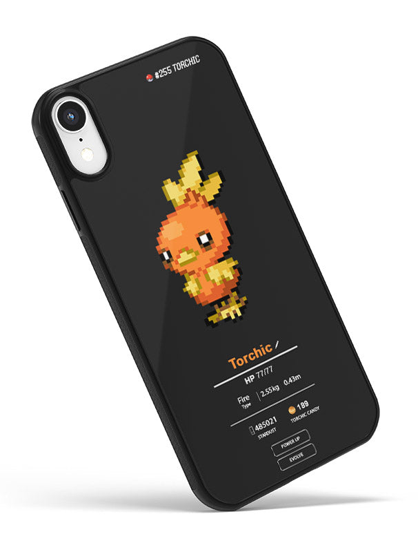 Pokemon iPhone case torchic black