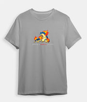 Pokemon t-shirt Cyndaquil Quilava Typhlosion grey