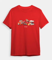 Pokemon T-shirt Flannery Blaziken Camerupt Torkoal red