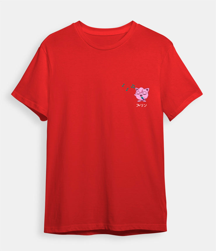 Pokemon t-shirt Jigglypluff red