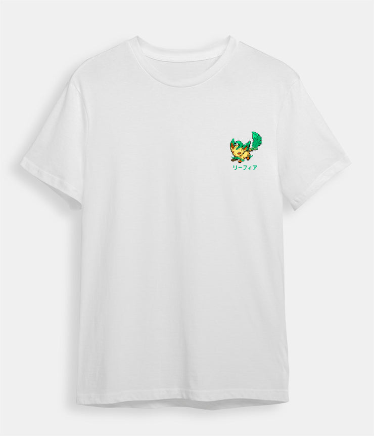 pokemon t shirt Leafeon white