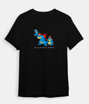 Pokemon t shirt Totodile Feraligatr Croconaw Black