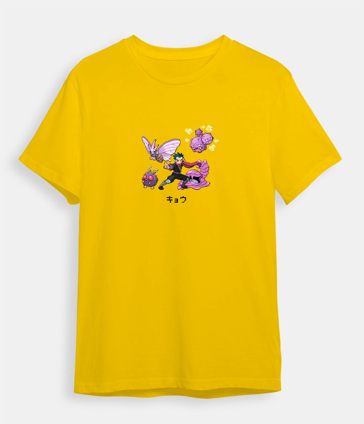 Pokemon t-shirt Koga yellow