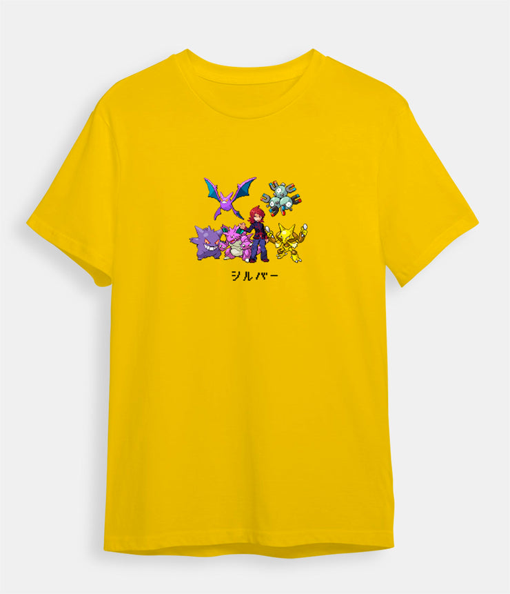 pokemon t-shirt Silver Trainer yellow