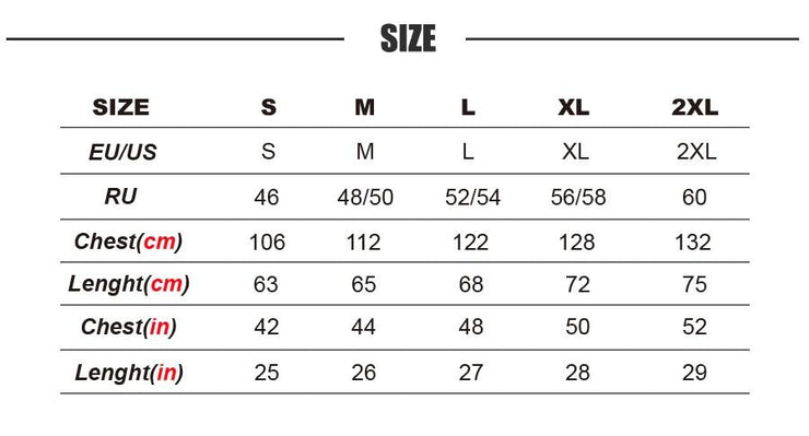 size guide retro worlds hoodie