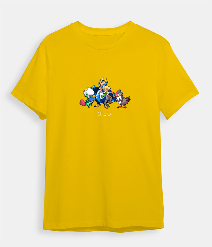 Pokemon t-shirt Barry yellow