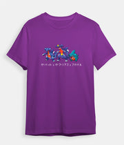 Pokemon T-shirt Garchomp purple
