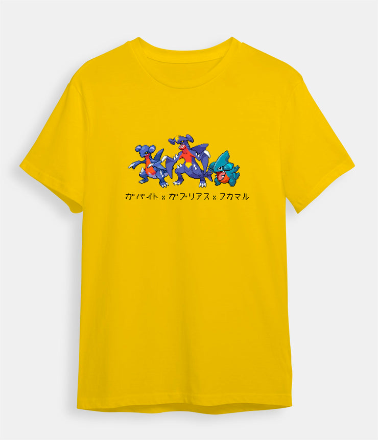 Pokemon T-shirt Garchomp yellow