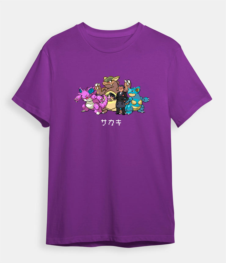 Pokemon t-shirt Giovanni purple