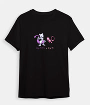 Pokemon t-shirt Mewtwo and Mew black