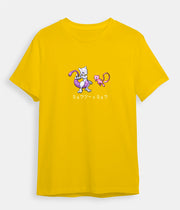 Pokemon t-shirt Mewtwo and Mew yellow