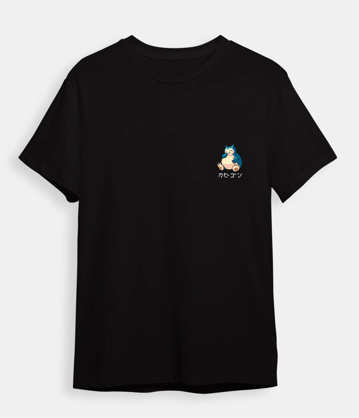 pokemon t-shirt snorlax black