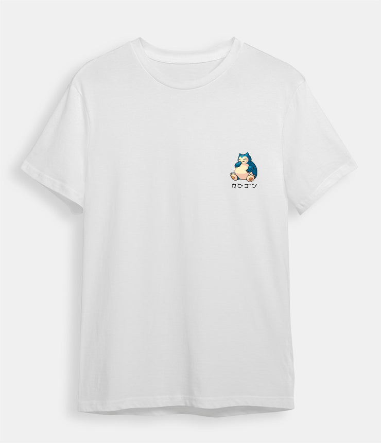pokemon t-shirt snorlax white