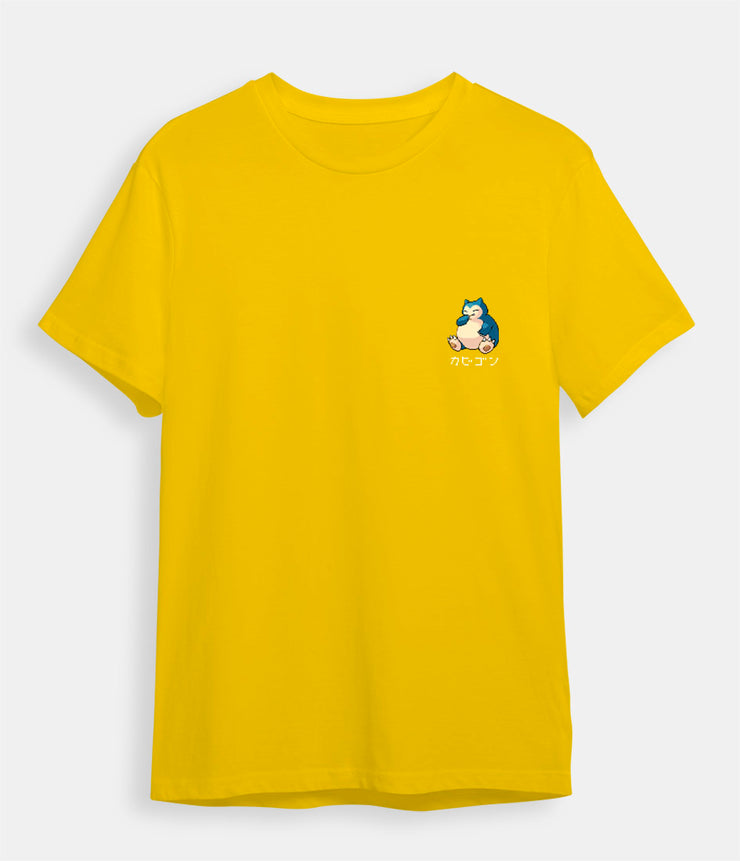 pokemon t-shirt snorlax yellow