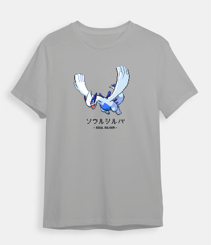 Pokemon t-shirt Lugia gray