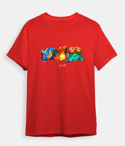 Pokemon t-shirt Trainer series Red red