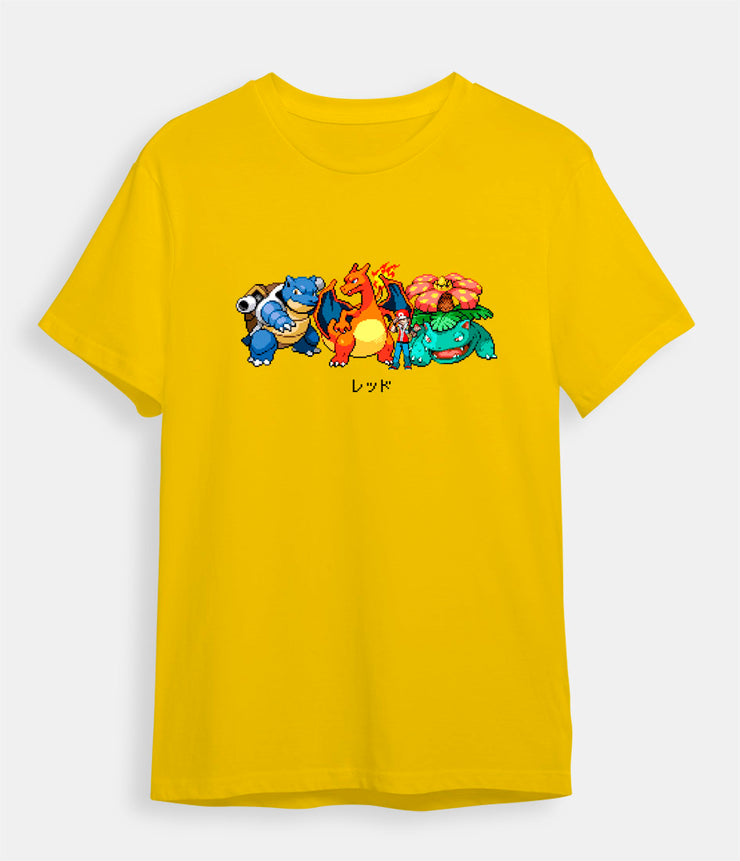 Pokemon t-shirt Trainer series Red yellow