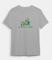 t-shirt pokemon tyranitar for mens and girls gray