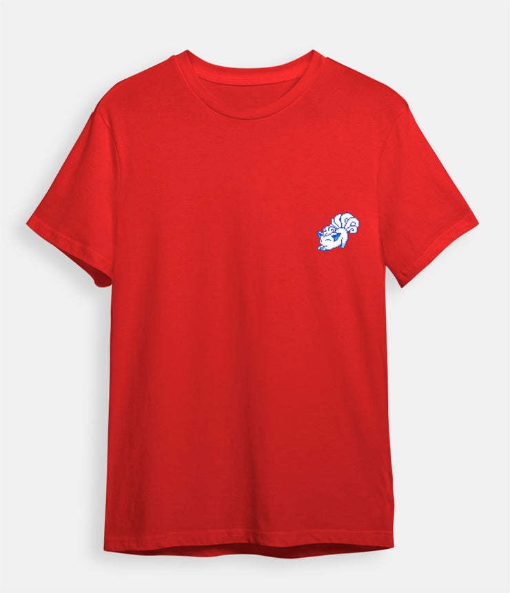 Pokemon t-shirt Vulpix Alolan red